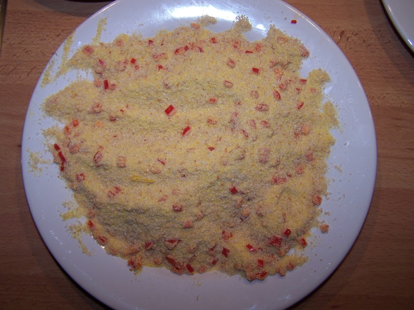 Scharfe-Knuspermischung