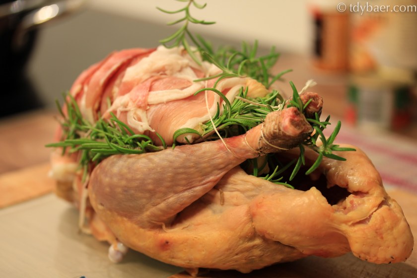 Huhn vor dem Braten