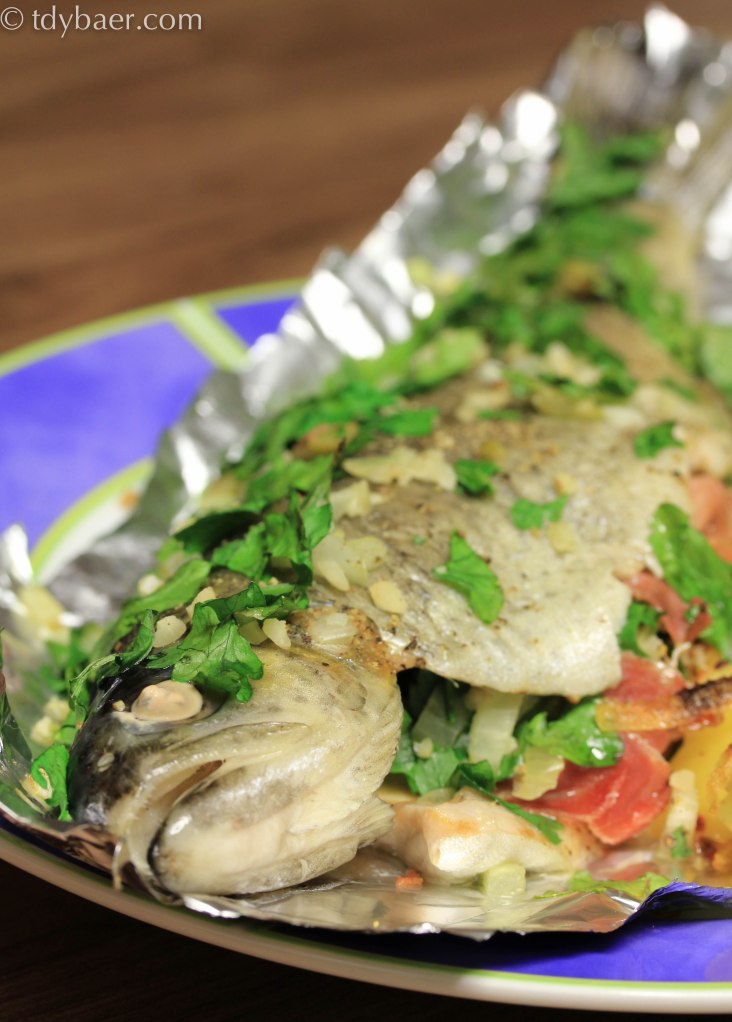 Forelle mit Füllung