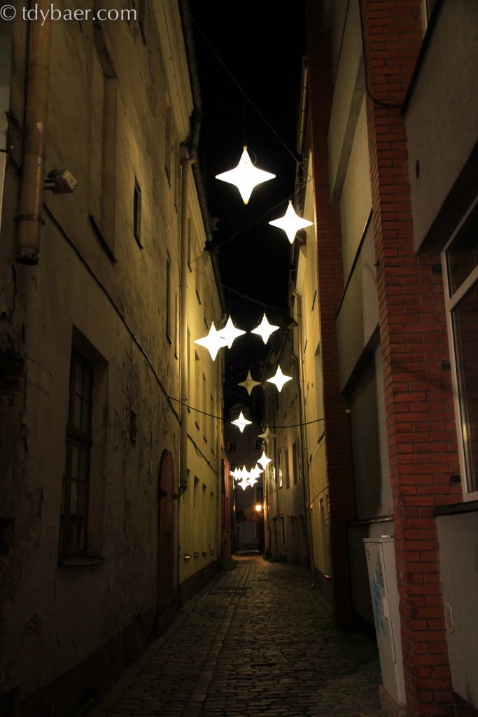 Riga bei Nacht